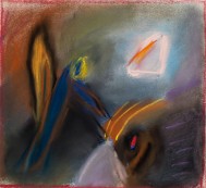 <p><em>The Strength of Dreams and Intuition #1 </em>, 9″ x 9″, pastel</p>
