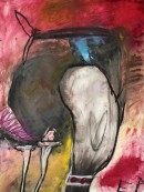 <p><i>The Strength of Persistence, </i>24″ x 18″, watercolor and mixed media on paper</p>

